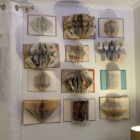 Handmade Book Sculpture Decor (3 Count) - Picture 2 of 6